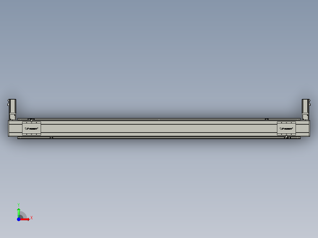 威洛博双电机滑台-VBC14S2-L100-S2000-BLR-P40-C6前视图