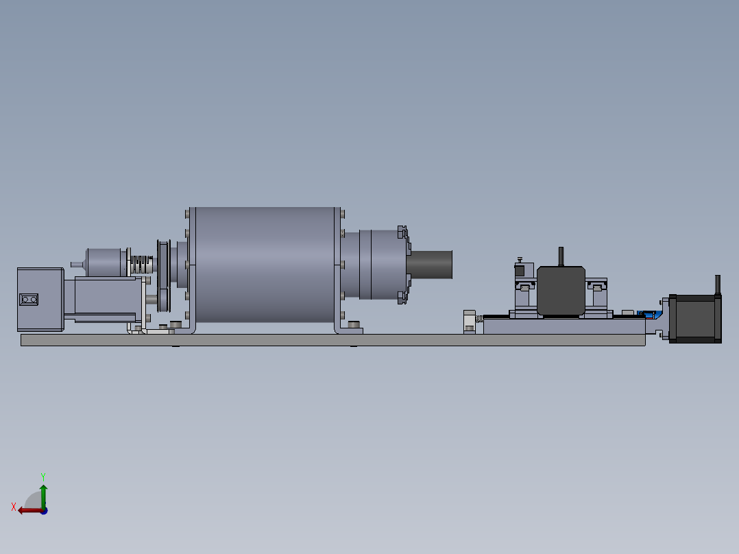 车床模拟后视图