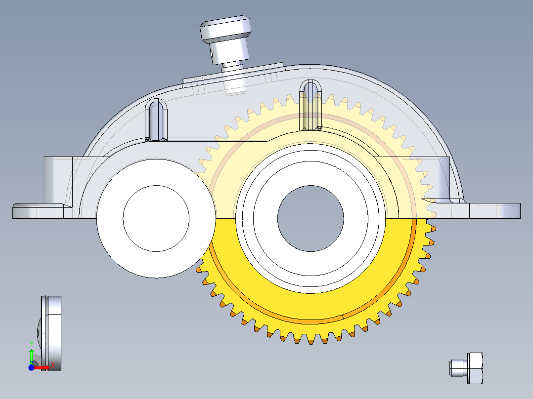 3D减速机-Catia前视图