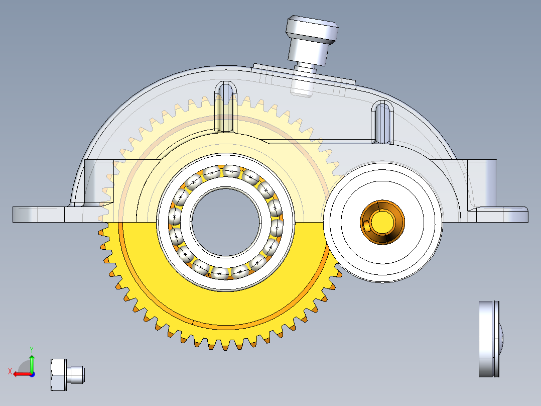 3D减速机-Catia后视图