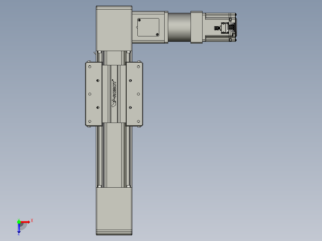 威洛博直线电机模组EB10-L224-S150-R-ZP75-MS3-5K俯视图