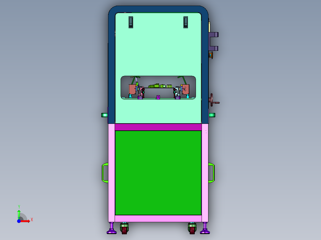 电路板成品测试可扩充平台前视图