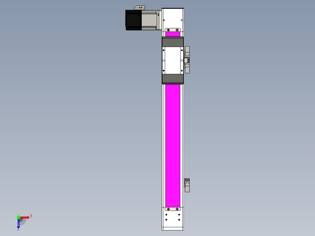 同步带滑台-欧规BC6-L120-S350-L-P40-D3俯视图