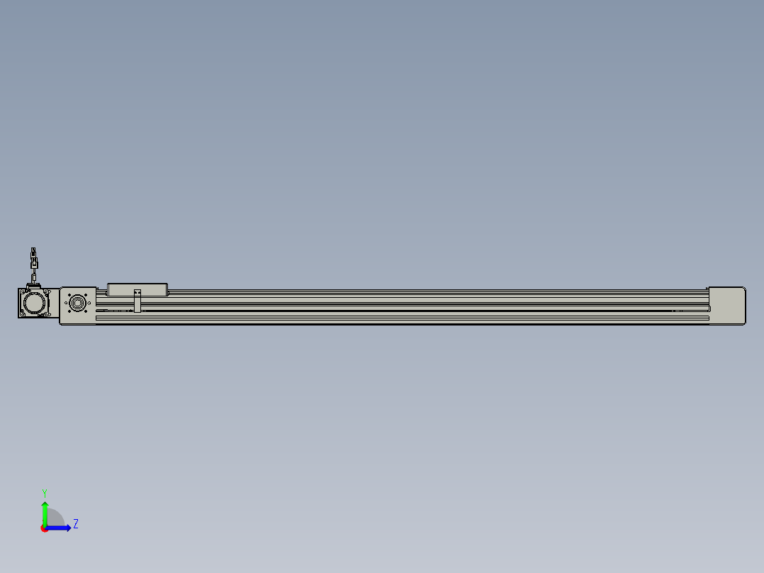 威洛博直线电机模组EB6-L70-S1150-BR-P40-MS3左视图