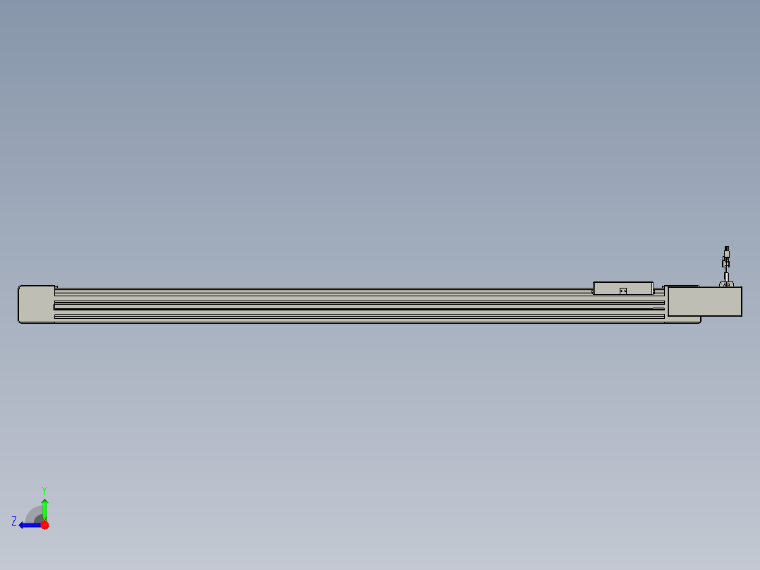 威洛博直线电机模组EB6-L70-S1150-BR-P40-MS3右视图