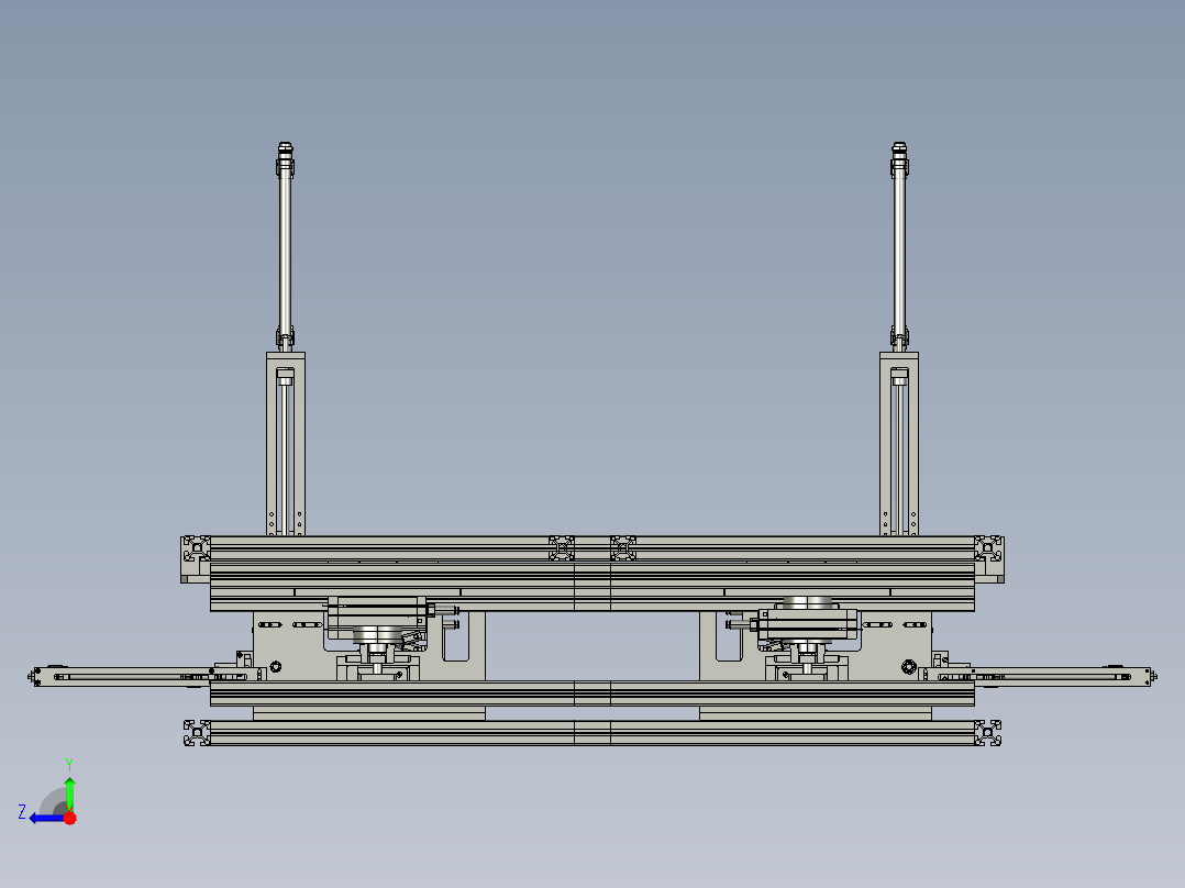 纸壳自动折叠机右视图