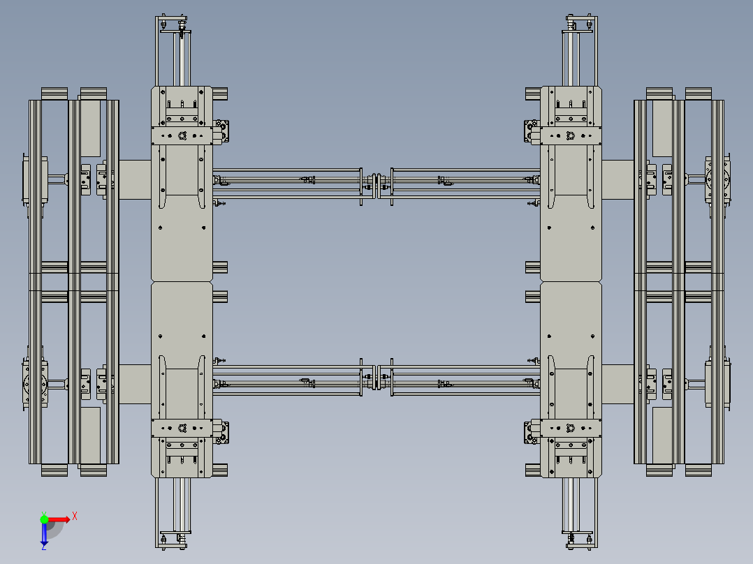纸壳自动折叠机俯视图
