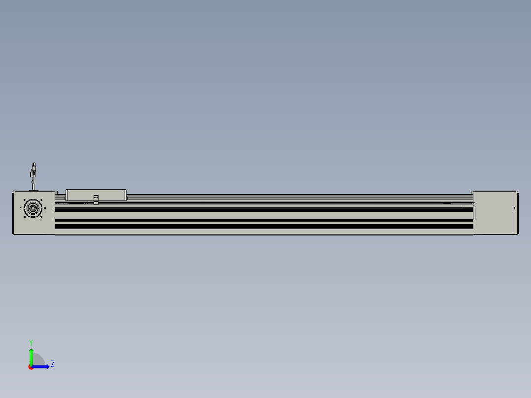 威洛博直线电机模组EB10-L224-S1000-R-ZP75-MS3-5K左视图