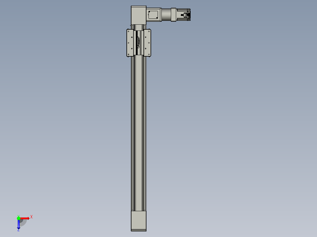 威洛博直线电机模组EB10-L224-S1000-R-ZP75-MS3-5K俯视图