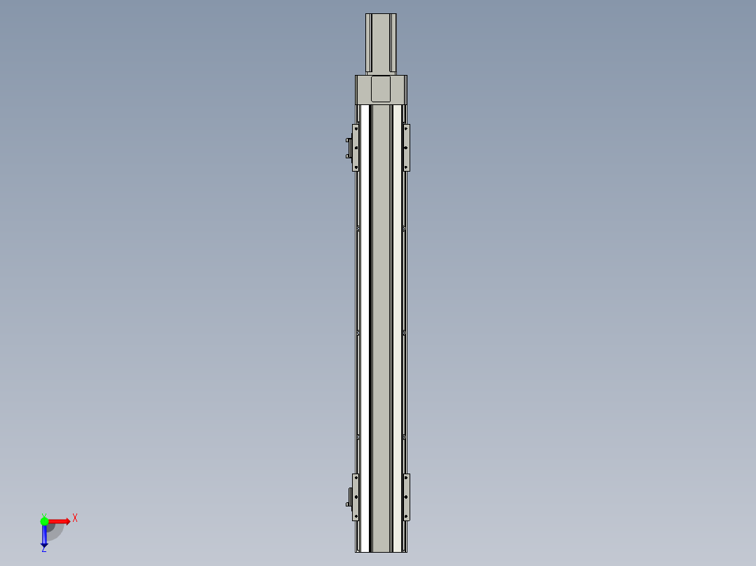 直线模组LHAT10-CA-S650-M-C3设计图纸俯视图