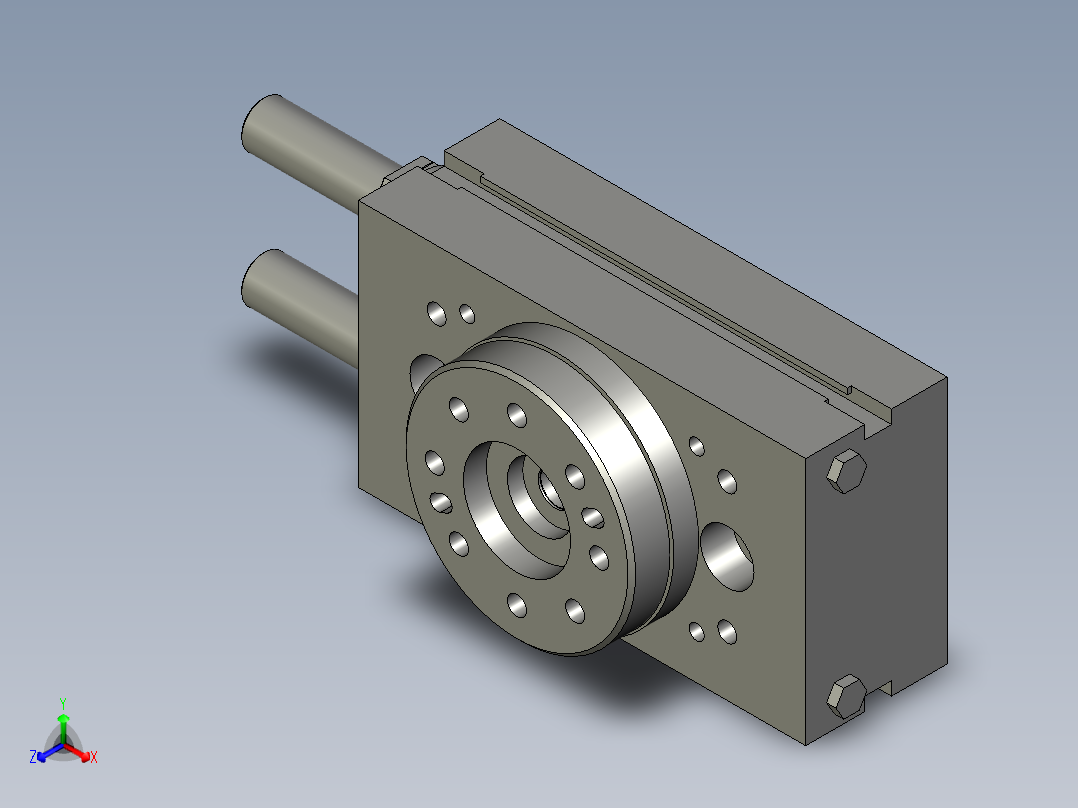 旋转气爪PRC20S正等轴测图