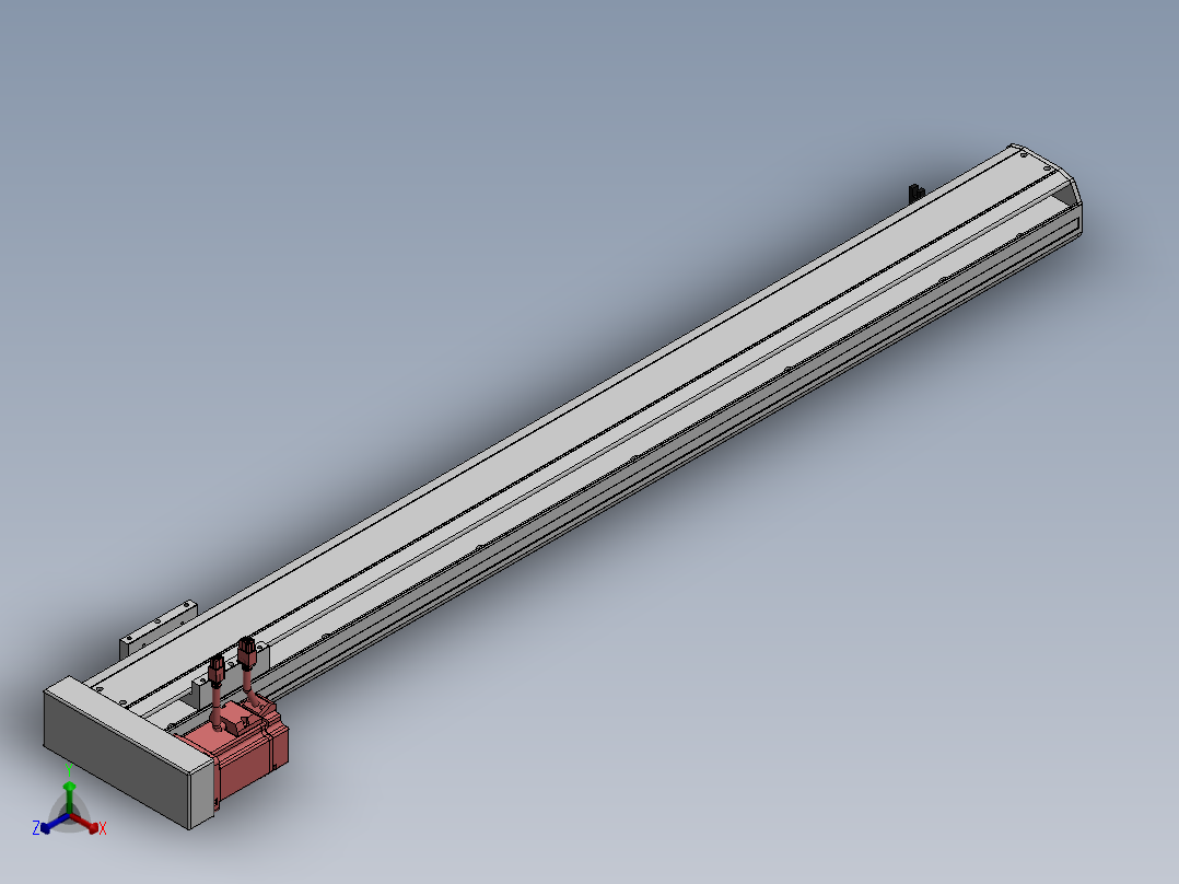 精密模组MY120-T10-1000L-BL-P20B-C4-C正等轴测图