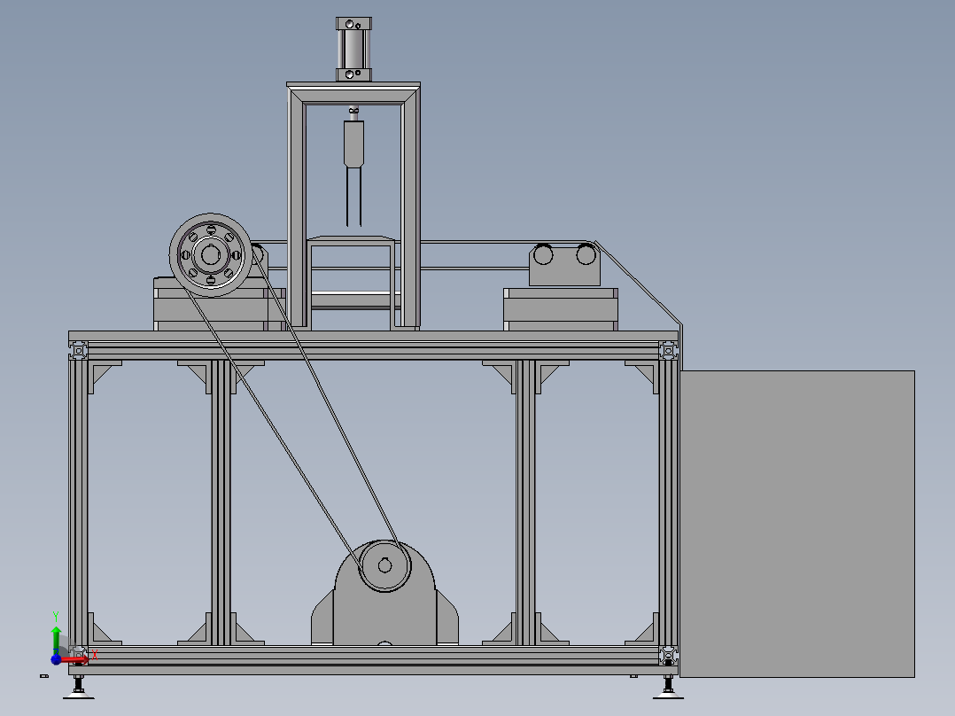 电动切排骨机设计及建模【含三维图+CAD图+文档】前视图