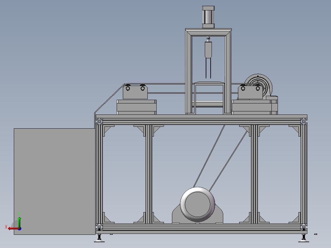 电动切排骨机设计及建模【含三维图+CAD图+文档】后视图