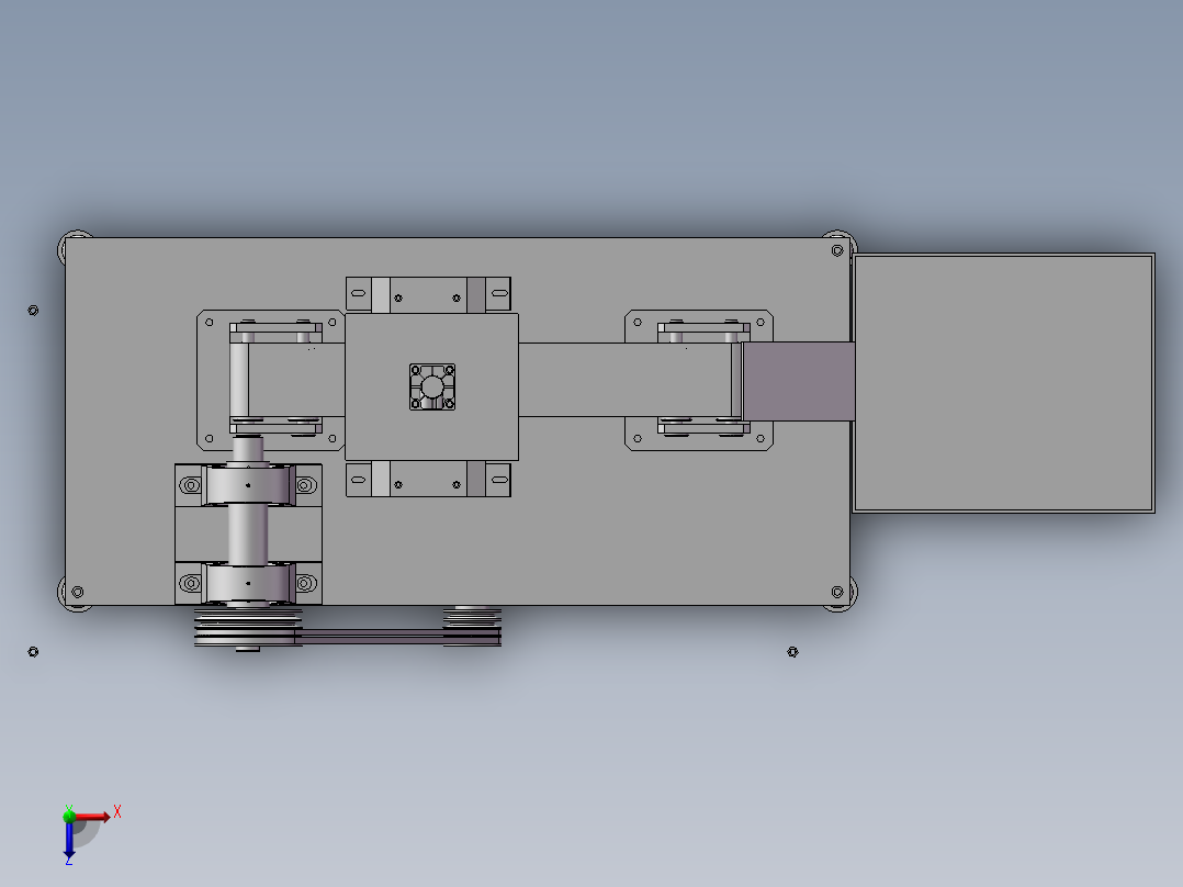 电动切排骨机设计及建模【含三维图+CAD图+文档】俯视图