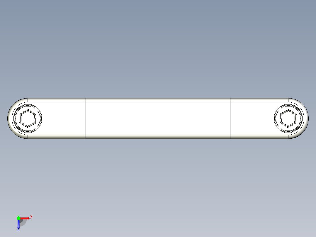 取手(鋁合金)MS-3D多系列多零件图纸模型俯视图