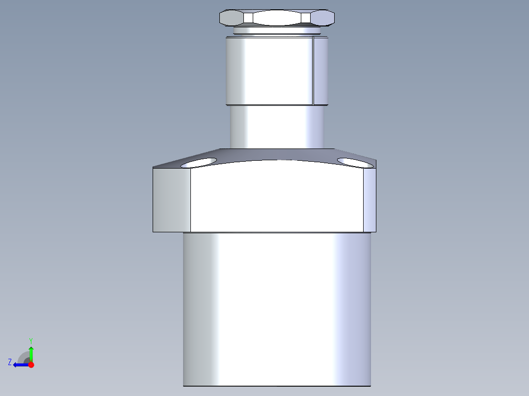 KOSMEKLG0900-SL-Y45多系列多零件图纸模型右视图