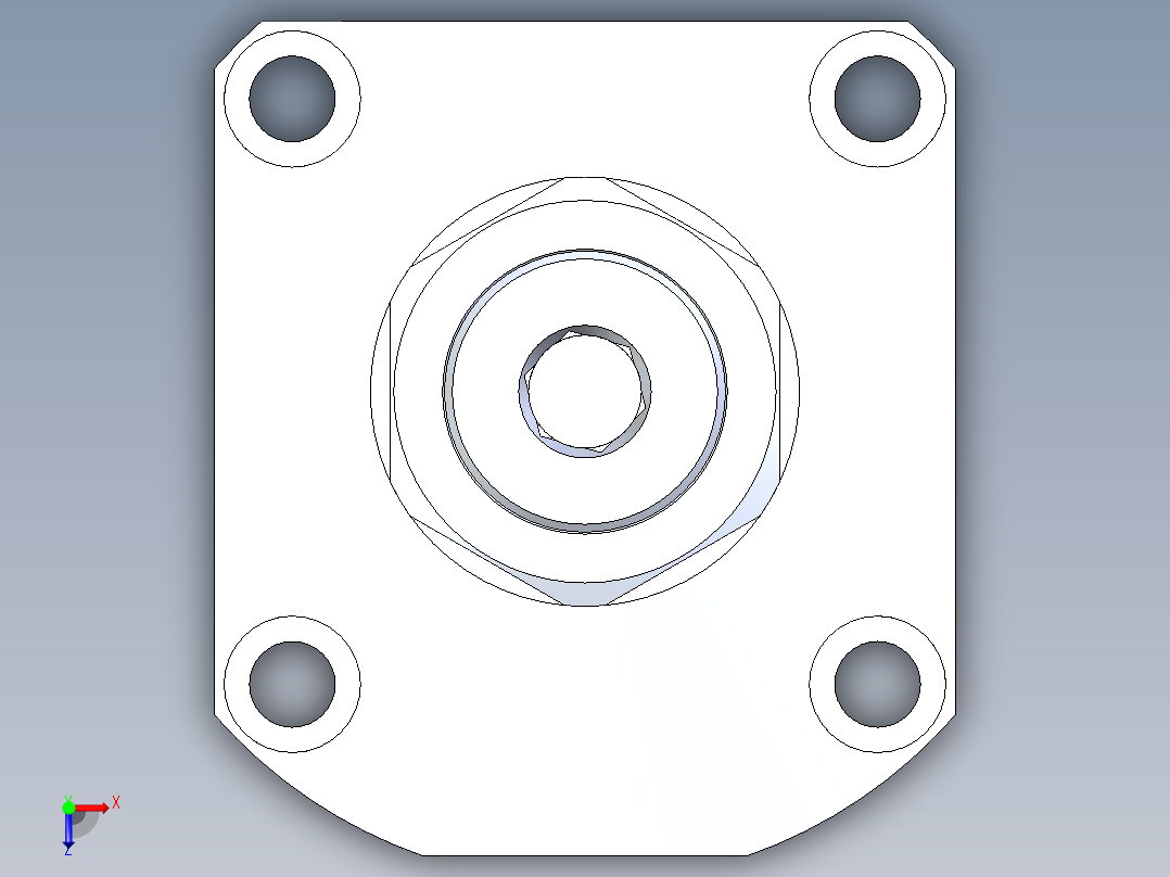 KOSMEKLG0900-SL-Y45多系列多零件图纸模型俯视图