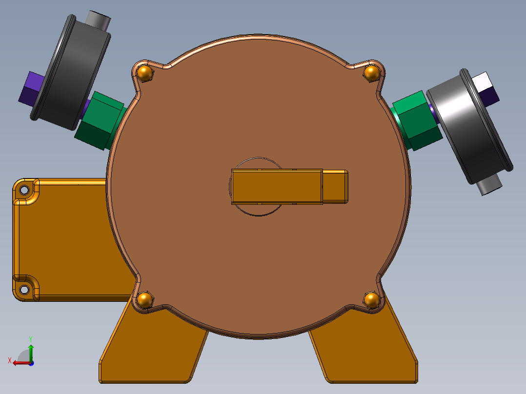 多点电动油脂润滑泵==1020958=100后视图