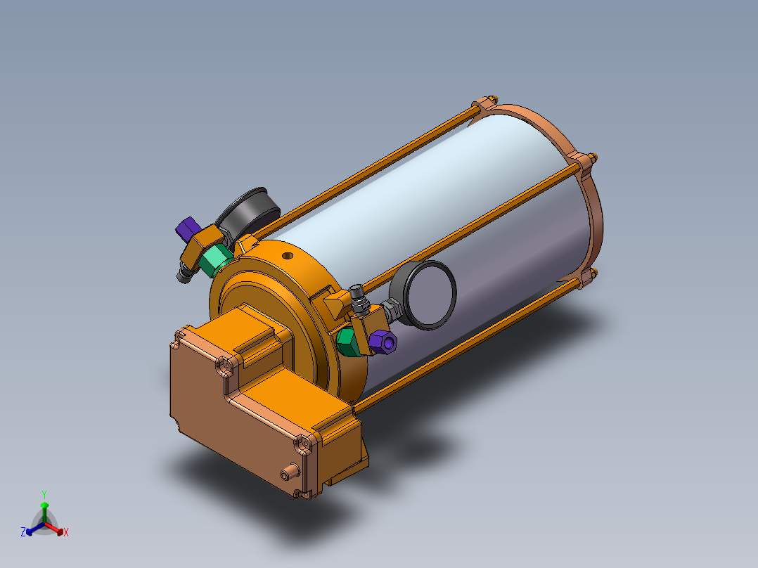 多点电动油脂润滑泵==1020958=100正等轴测图