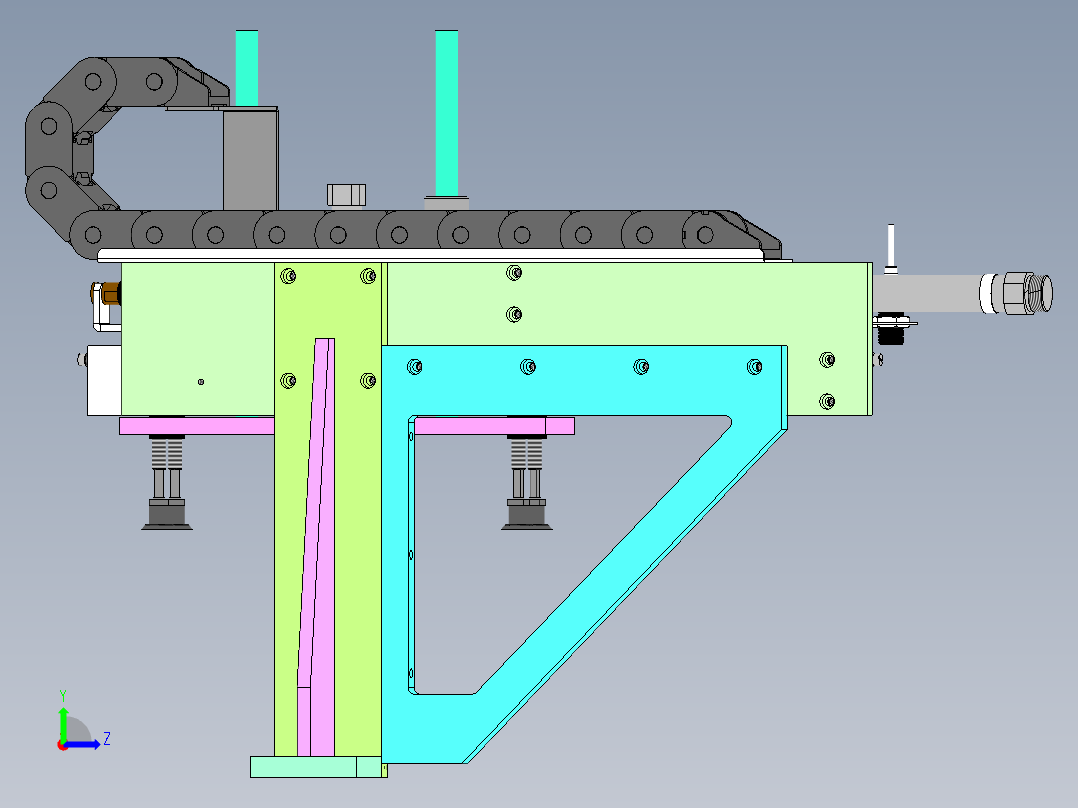 上下料机械手左视图