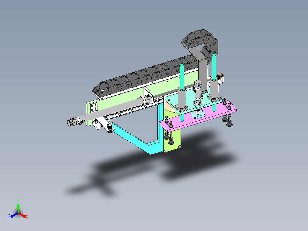 上下料机械手正等轴测图