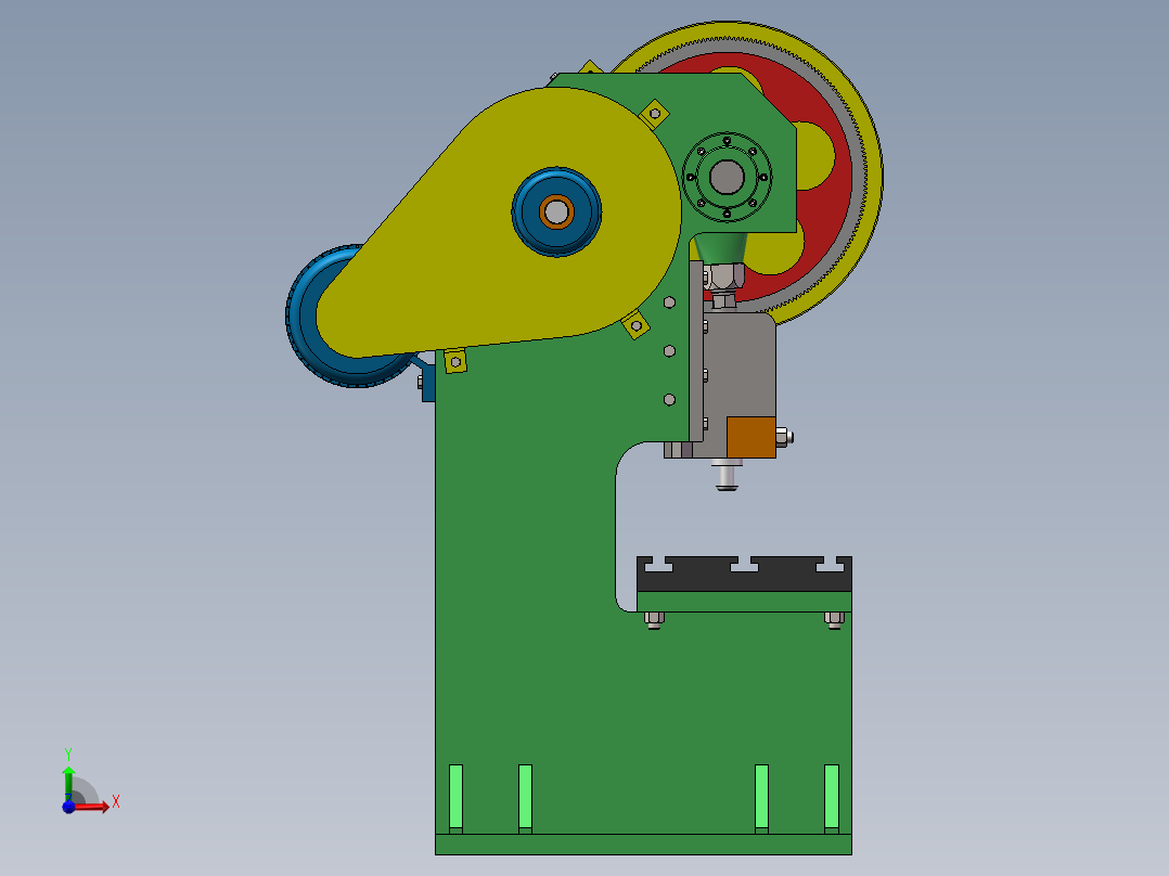 CY40-00小型冲压机床SW2016前视图