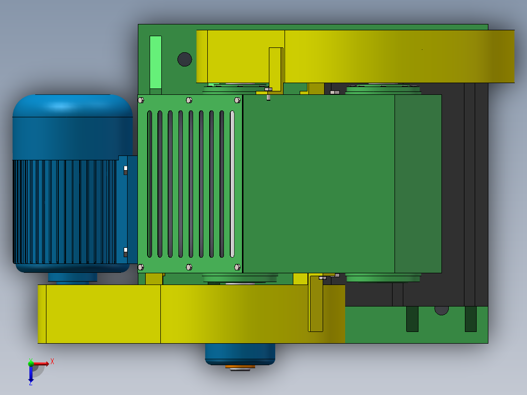 CY40-00小型冲压机床SW2016俯视图