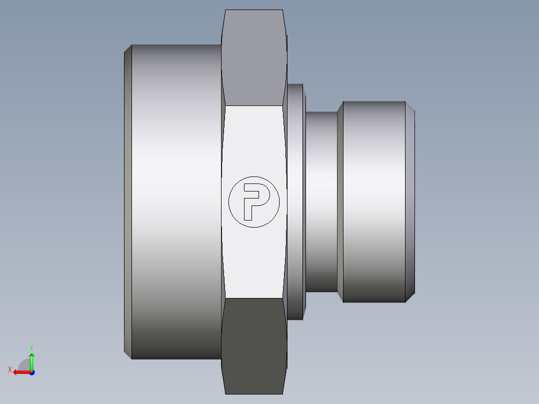 卡套式工业通用硬管接头EO_Male_Stud_connector_GE42LR171X (1)后视图