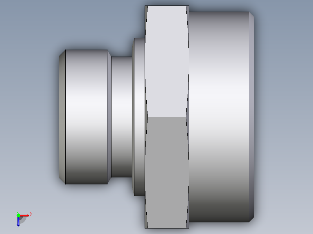 卡套式工业通用硬管接头EO_Male_Stud_connector_GE42LR171X (1)俯视图