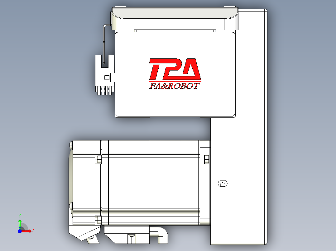 同步带全封闭直线模组TPA-HCB-85D-90-L1000-LP-Y-P20-N3前视图