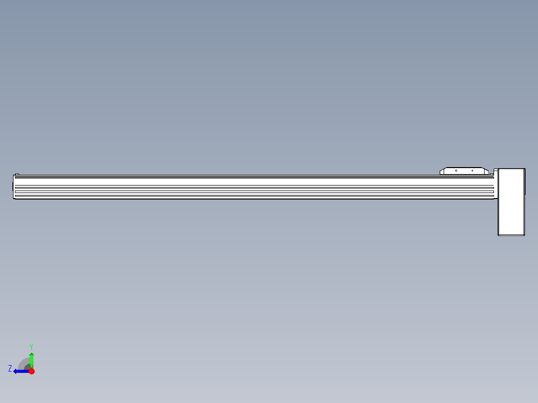 同步带全封闭直线模组TPA-HCB-85D-90-L1000-LP-Y-P20-N3右视图