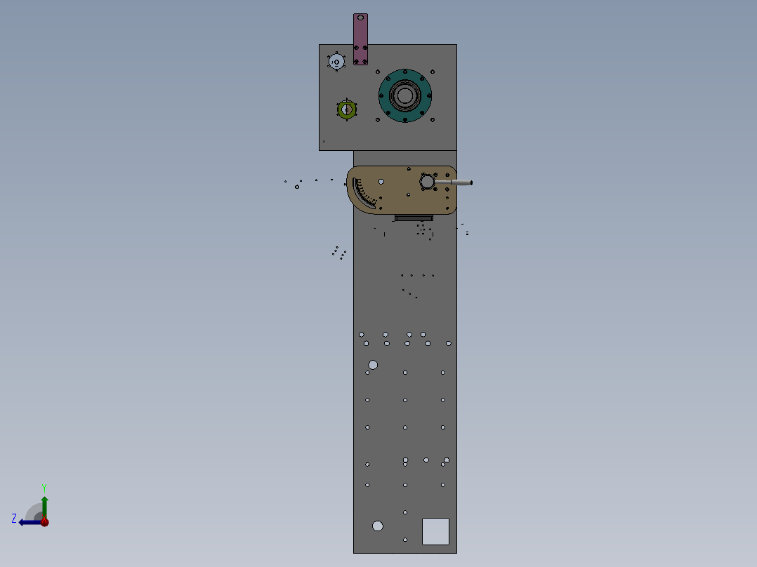 全自动枕式包装机右视图