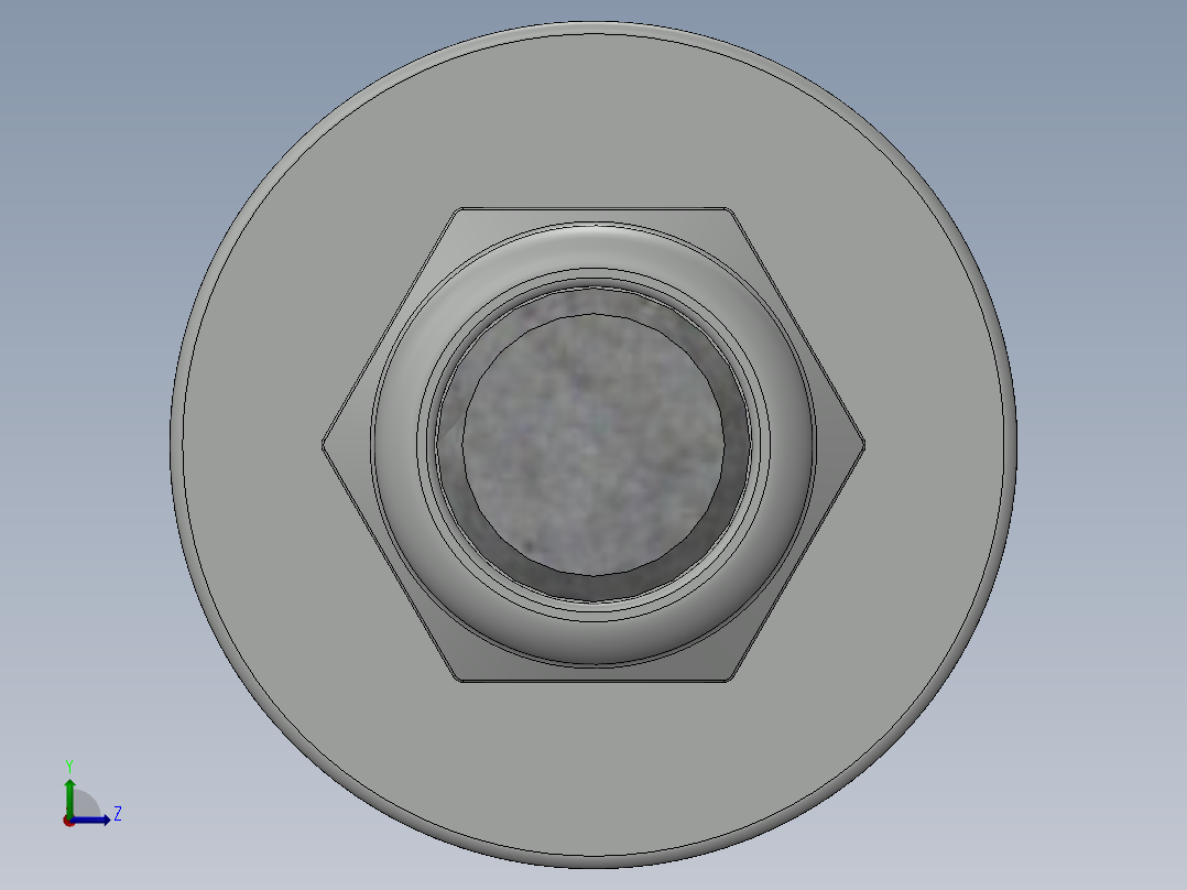 紧固件-0.3750 All-Thread左视图