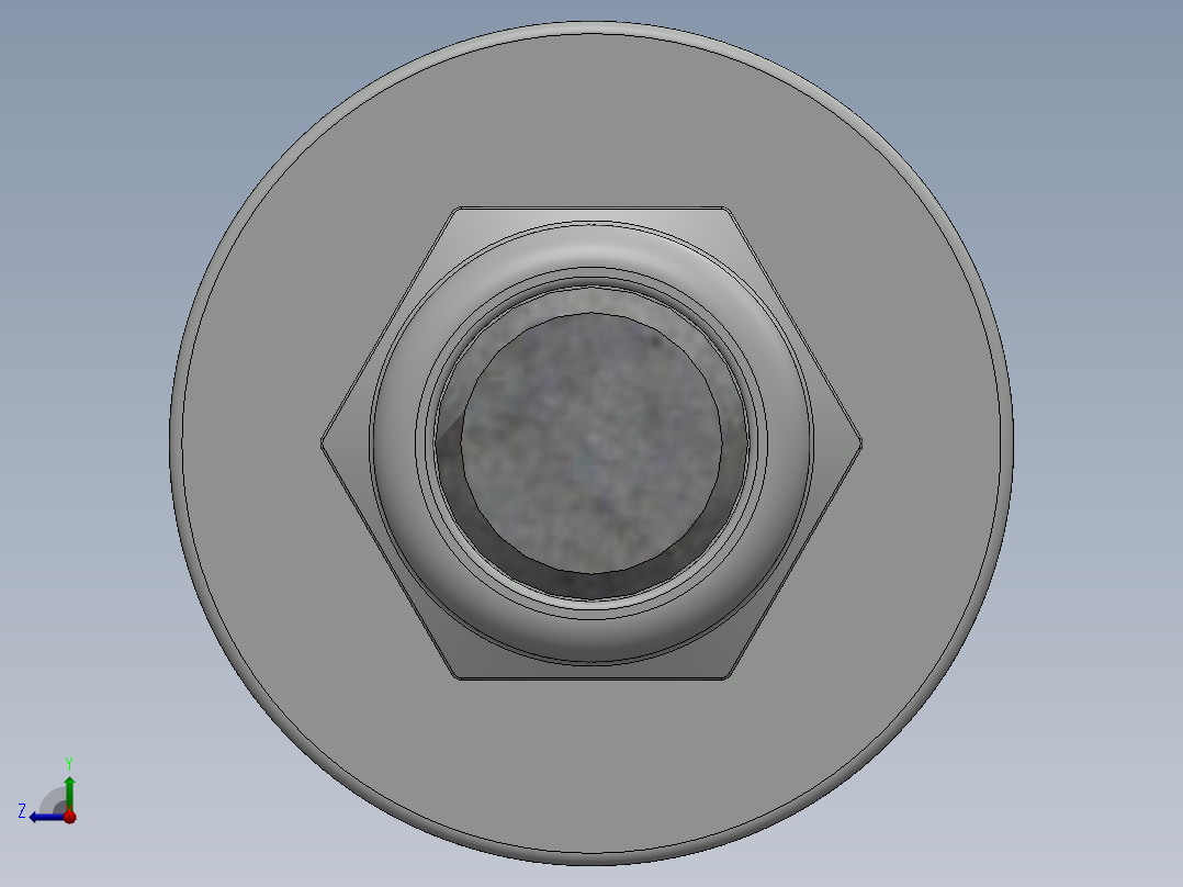 紧固件-0.3750 All-Thread右视图