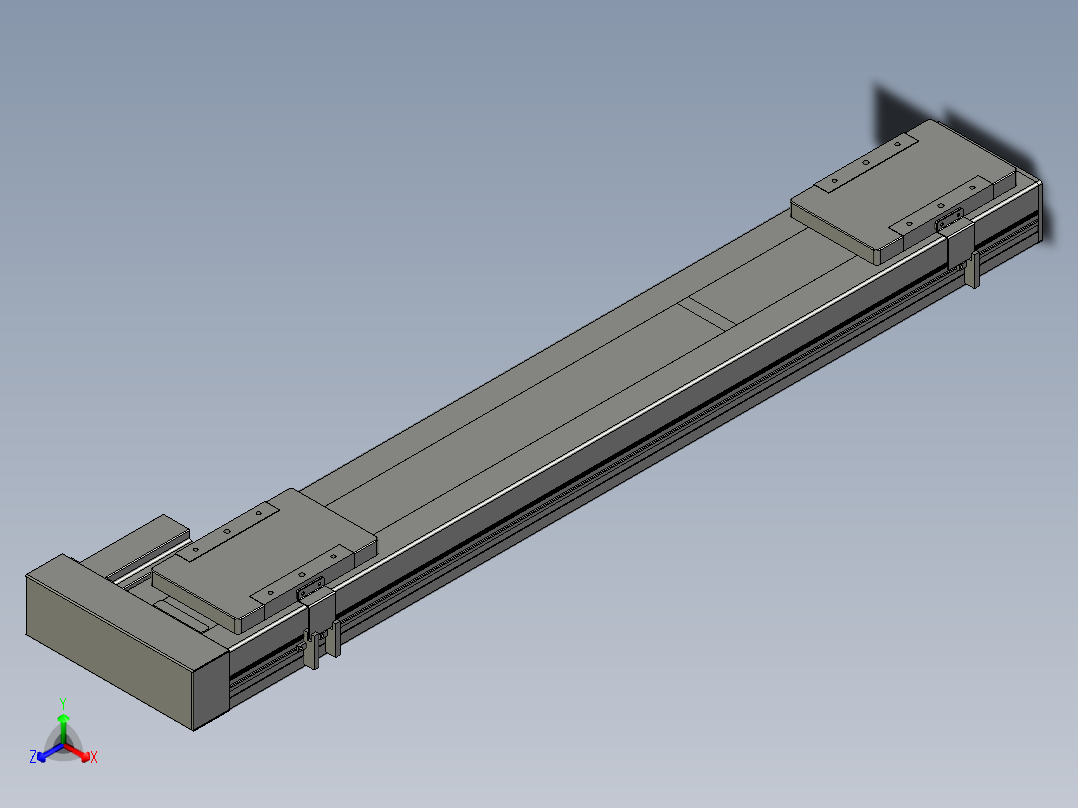 直线模组LHC14-S800-R设计图纸