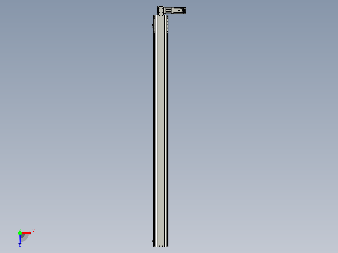 东锦同步带传动-直线滑台模组DH135B-L125-S1850-BL-P400W-C3俯视图