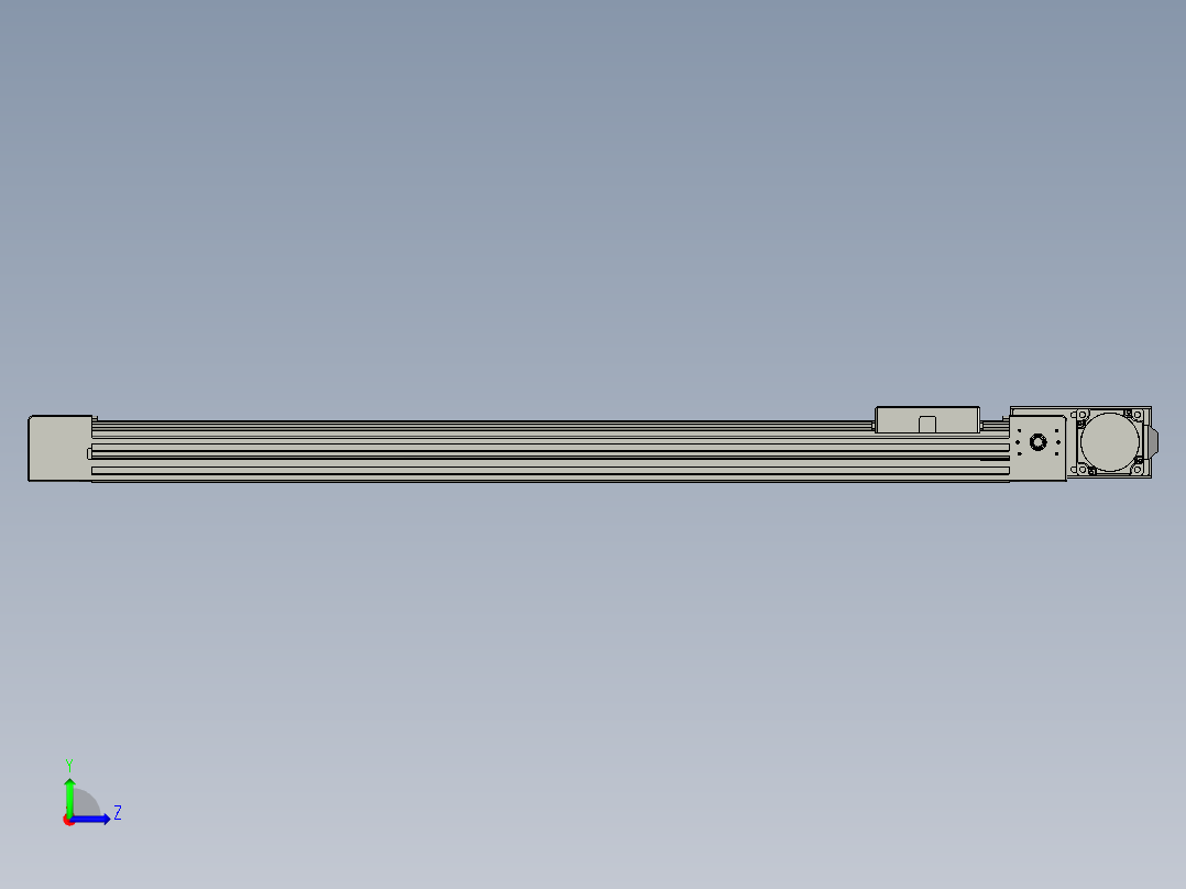 威洛博直线电机模组EB4-L40-S650-BL-57-MS3左视图