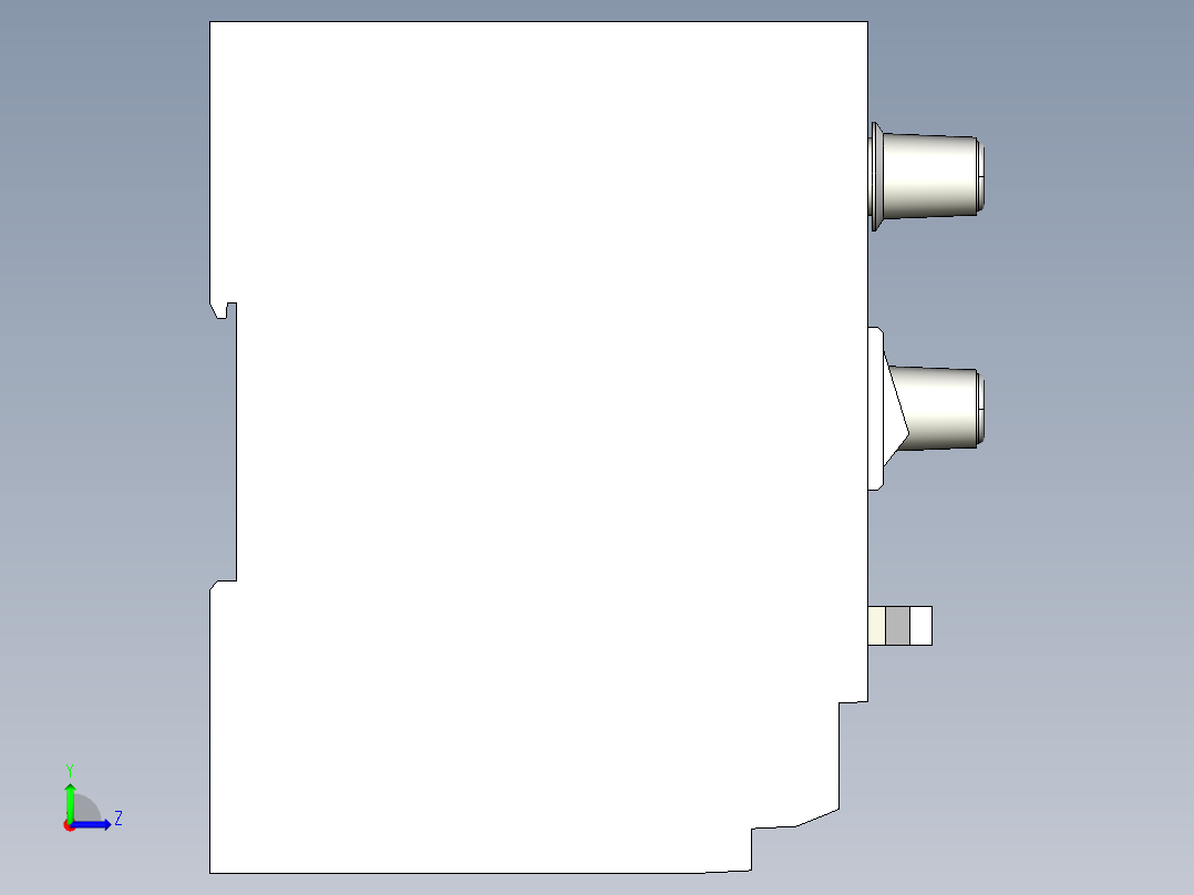 基恩士CA-DC100_kc图纸模型左视图
