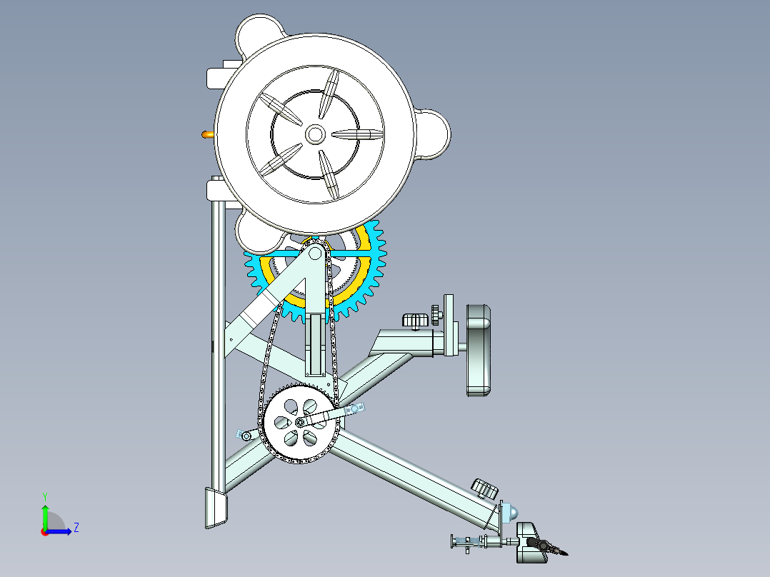 带滚筒洗衣机功能的健身自行车1010491左视图
