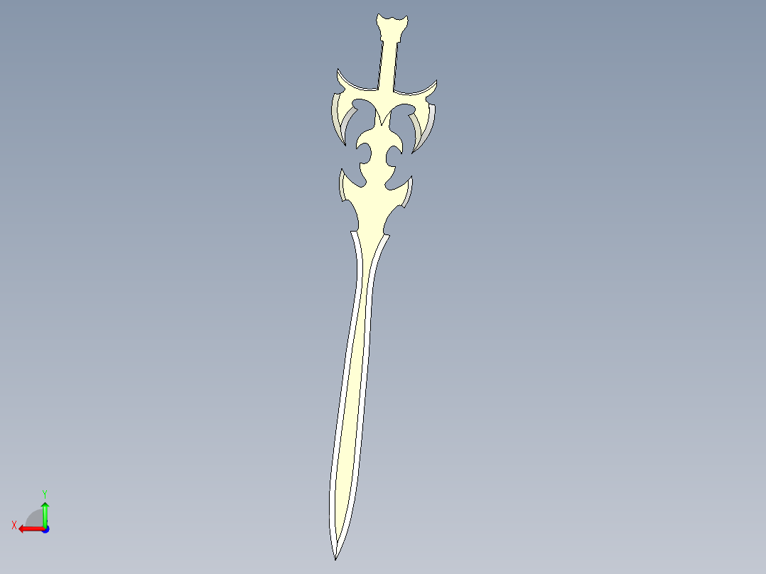 剑、宝剑(7)后视图