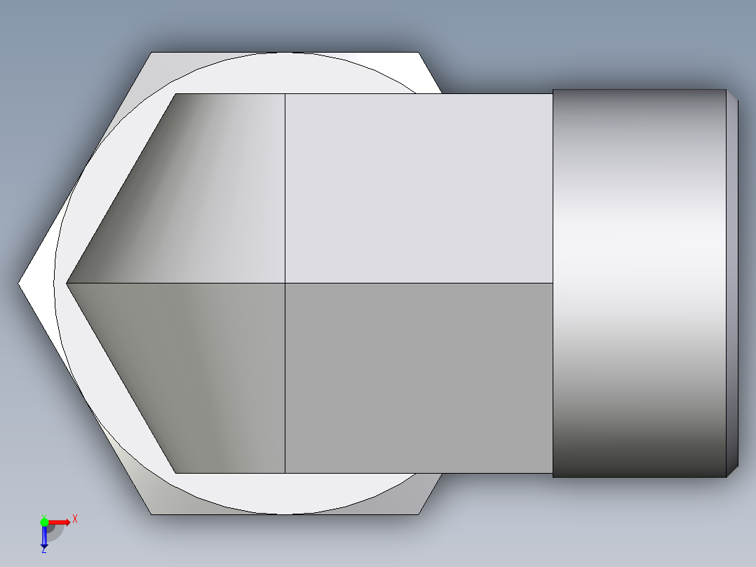 卡套式工业通用硬管接头EO_Assembled_adjustable_standpipe_elbow_EVW30SROMD71俯视图