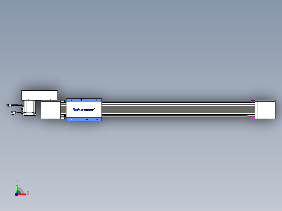 威洛博LB.GB同步带传动--欧规系列GB8-L96-S750-BR-P40前视图
