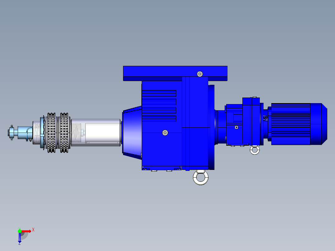 滚子链式传输变换机构俯视图