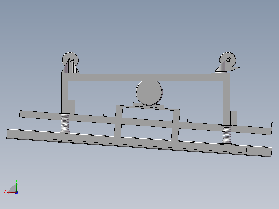 震动分料装置后视图
