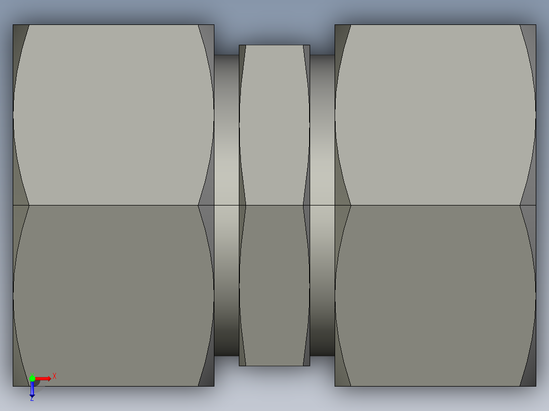 卡套式工业通用硬管接头EO Union G22L71俯视图