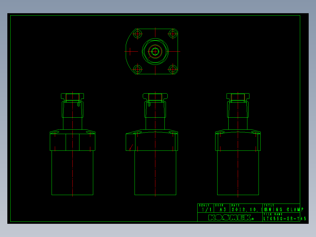 KOSMEKLT0550-GR-Y45多系列多零件图纸模型多系列多零件图纸模型