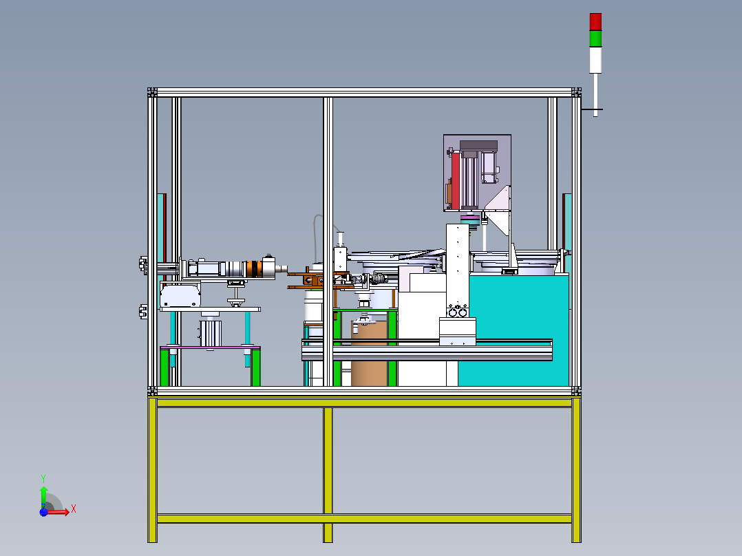 自动插管组装压入设备sw18可编辑前视图