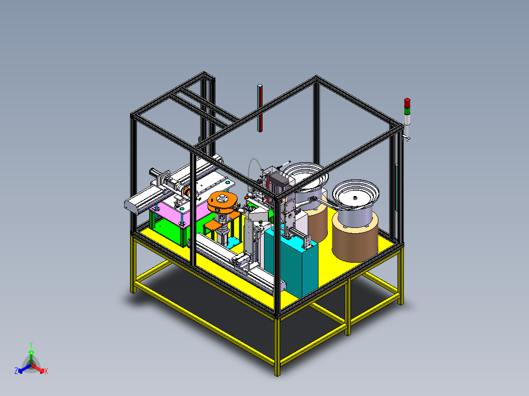 自动插管组装压入设备sw18可编辑正等轴测图