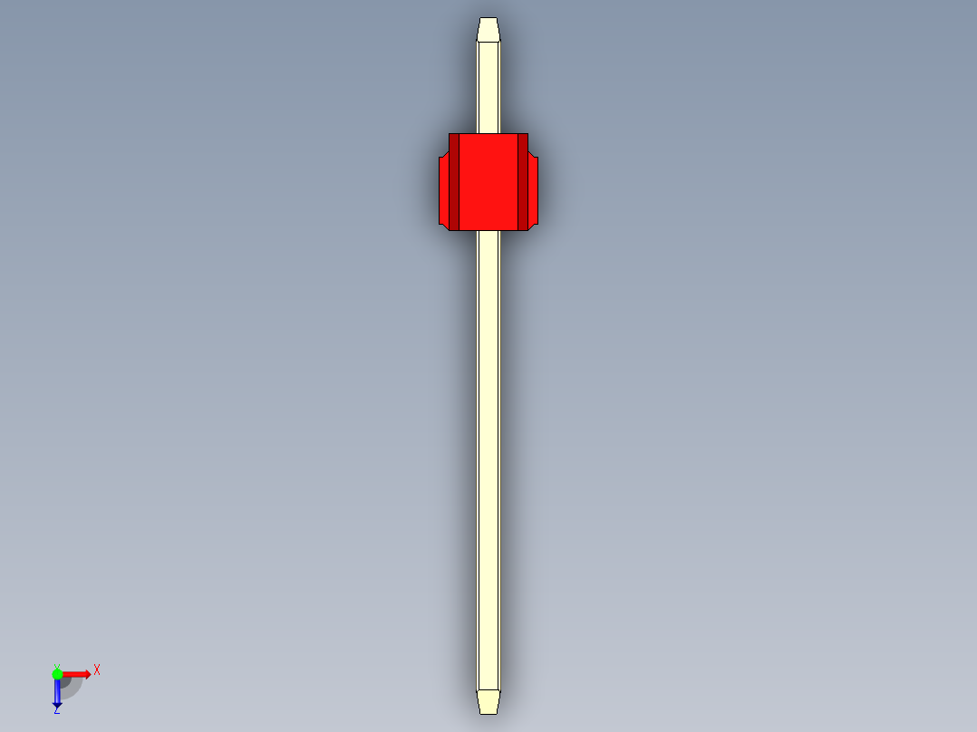 彩色公头100mil（2.54mm）系列-DS1021_red_1x01p_100mil_Type5_rev1.0俯视图